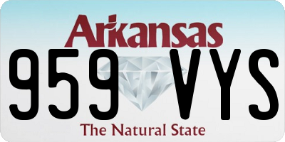 AR license plate 959VYS