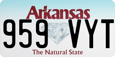 AR license plate 959VYT