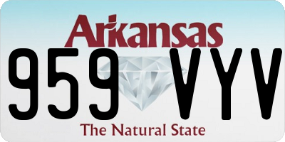 AR license plate 959VYV
