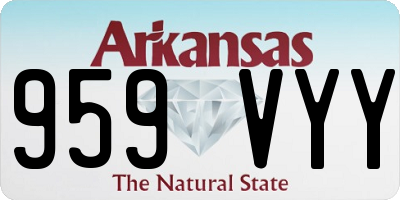 AR license plate 959VYY