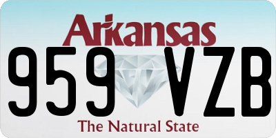 AR license plate 959VZB