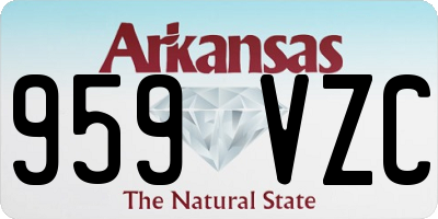 AR license plate 959VZC