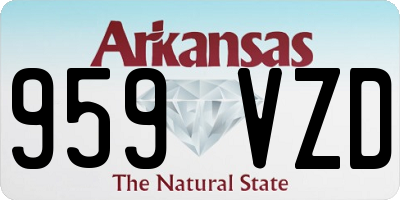 AR license plate 959VZD