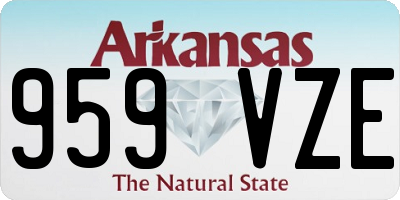 AR license plate 959VZE