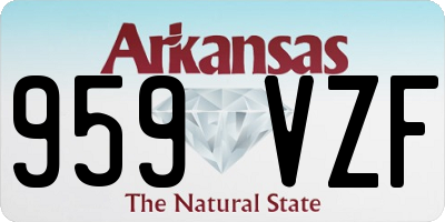 AR license plate 959VZF
