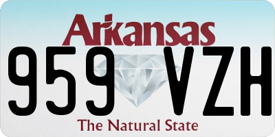 AR license plate 959VZH