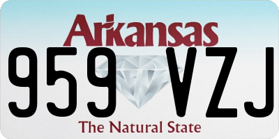 AR license plate 959VZJ