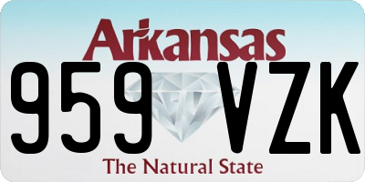 AR license plate 959VZK