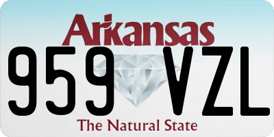 AR license plate 959VZL