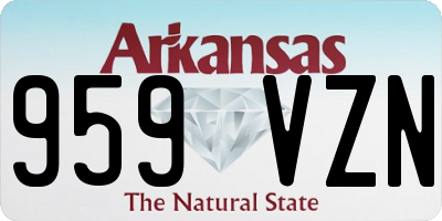 AR license plate 959VZN