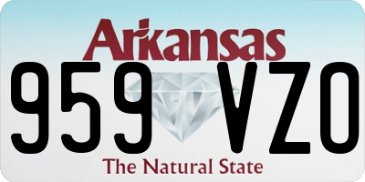 AR license plate 959VZO
