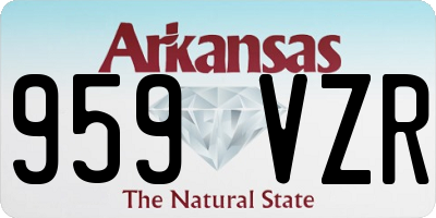 AR license plate 959VZR