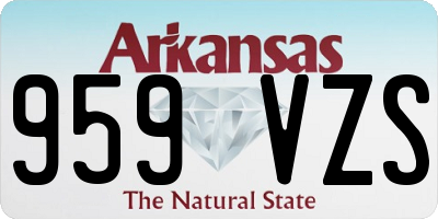 AR license plate 959VZS