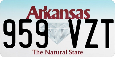AR license plate 959VZT