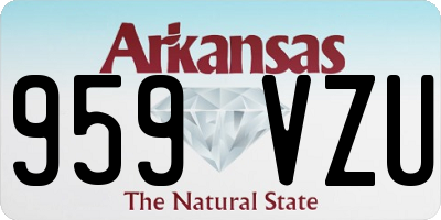 AR license plate 959VZU