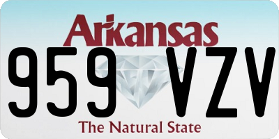 AR license plate 959VZV