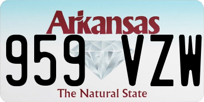 AR license plate 959VZW