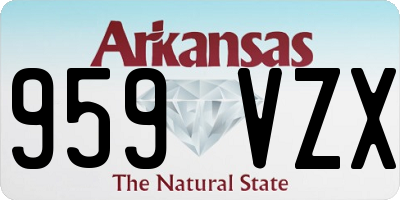 AR license plate 959VZX