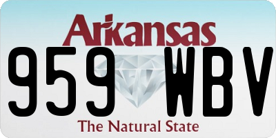 AR license plate 959WBV