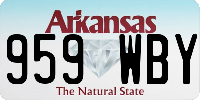 AR license plate 959WBY