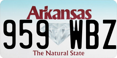 AR license plate 959WBZ