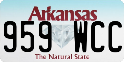 AR license plate 959WCC