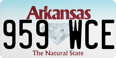 AR license plate 959WCE