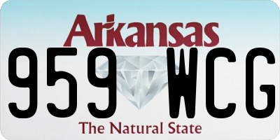 AR license plate 959WCG
