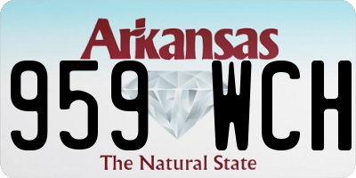 AR license plate 959WCH