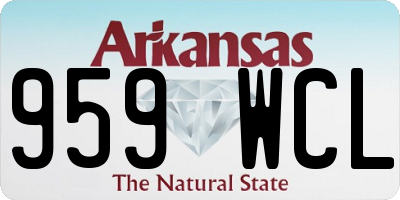 AR license plate 959WCL
