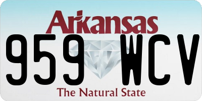 AR license plate 959WCV