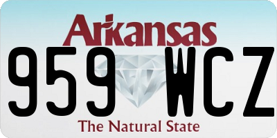 AR license plate 959WCZ