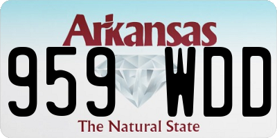 AR license plate 959WDD