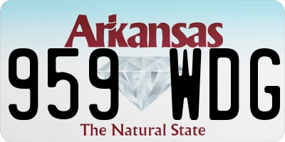 AR license plate 959WDG
