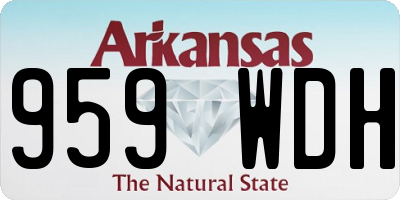 AR license plate 959WDH