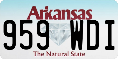 AR license plate 959WDI