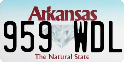 AR license plate 959WDL