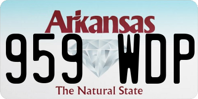 AR license plate 959WDP