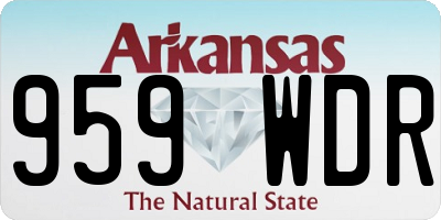 AR license plate 959WDR