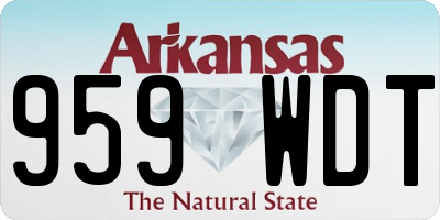 AR license plate 959WDT