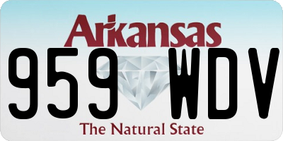 AR license plate 959WDV