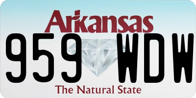 AR license plate 959WDW