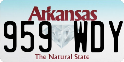 AR license plate 959WDY