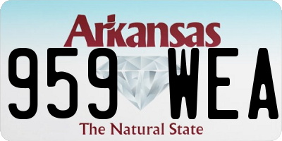 AR license plate 959WEA