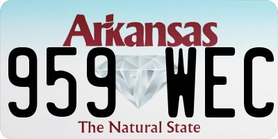 AR license plate 959WEC