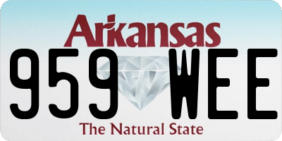 AR license plate 959WEE