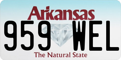 AR license plate 959WEL
