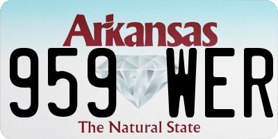 AR license plate 959WER