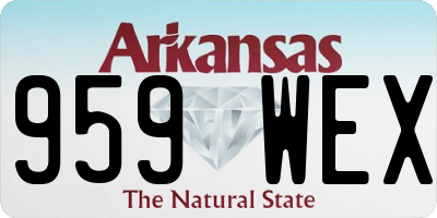AR license plate 959WEX
