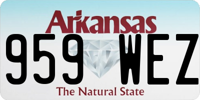 AR license plate 959WEZ